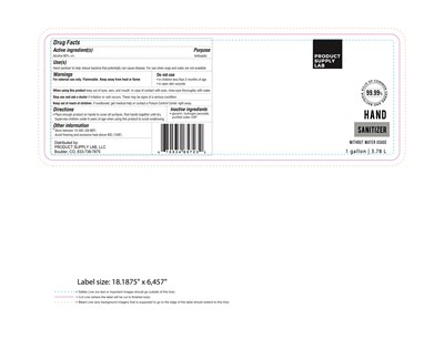 3.78 L Label (Psl  Sanitizer 1gallonjug)